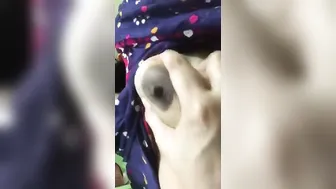 Young Girl Flashing Her Tits Taking Naughty Selfies At Home