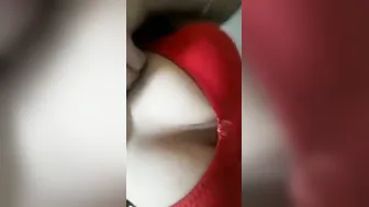College Babe Showing Off Her Natural Big Tits And Hairy Pussy