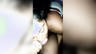 Busty GF Giving Sloppy Blowjob Making Him Explode Hard