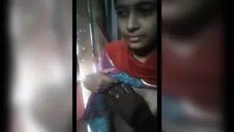 Village Babe Showing And Squeezing Her Boobs In Leaked Selfie