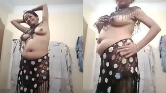 Wife Showing Boobs Off For His Friend In Private Video