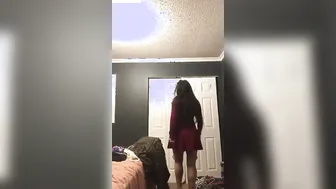 Thick Ass Nri GF Stripping Naked For Boyfriend