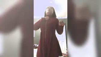 Thick Ass Nri GF Stripping Naked For Boyfriend
