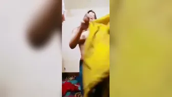 Tall Desi Babe Stripping Naked During Private Video Call At Home