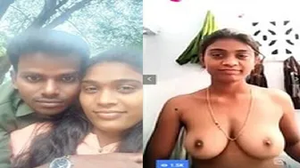 Busty Babe Going Topless During Their Late Night Video Call Sex