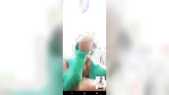 Busty Babe Going Topless During Their Late Night Video Call Sex