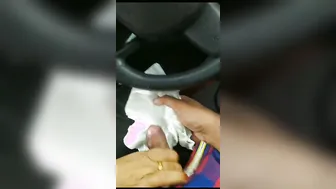 Mallu Aunty Sucking Cock In Backseat Caught On Phone