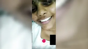 Tamil GF Flashing Her Tits During Naughty Video Call