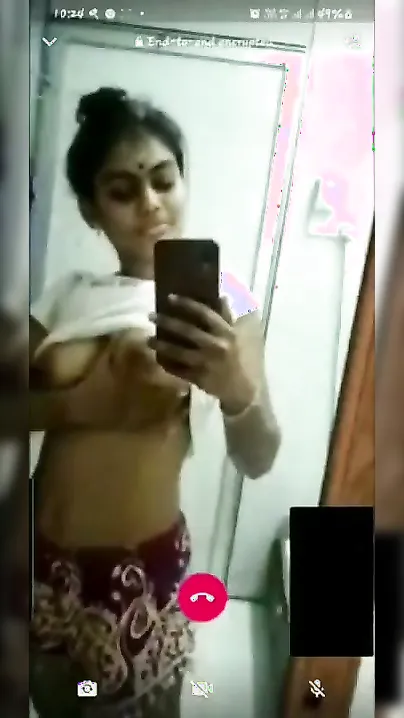 Tamil GF Flashing Her Tits During Naughty Video Call