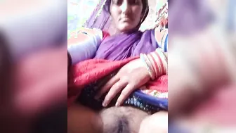 Village Bhabhi Spreading Her Hairy Pussy Wide For Neighbor