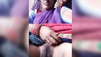 Village Bhabhi Spreading Her Hairy Pussy Wide For Neighbor