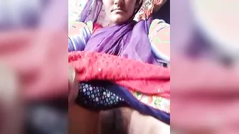 Village Bhabhi Spreading Her Hairy Pussy Wide For Neighbor