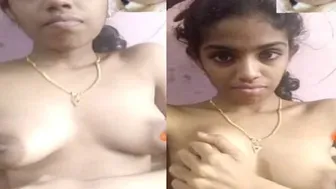College Babe Flashing Her Tits For Me During Video Call