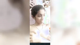 College Babe Flashing Her Tits For Me During Video Call