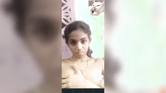 College Babe Flashing Her Tits For Me During Video Call