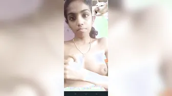 College Babe Flashing Her Tits For Me During Video Call