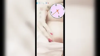 Blonde GF Teasing With Her Big Tits On Video Call Tonight