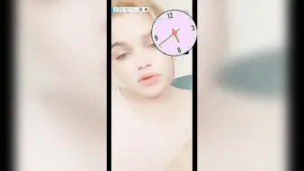 Blonde GF Teasing With Her Big Tits On Video Call Tonight