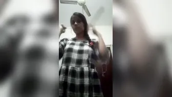 GF With Puffy Nipples Stripping Naked In Homemade Video