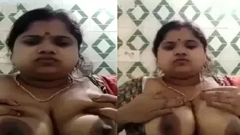 Unsatisfied Bengali Wife Showing Off Her Massive Natural Boobs