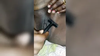Desi Wife Shaving Her Pussy Smooth Before Getting Fucked Hard