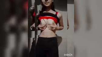 Gorgeous College GF Showing Off Her Boobs Privately