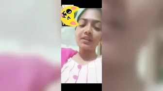 She Shows Off Perfect Tits To Lover During Late Night Video Call