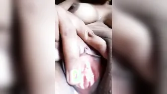 Village Girl Fingering Wet Pussy Spreading Legs Wide On Camera