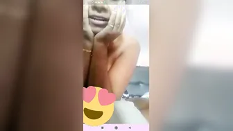Tamil GF Stripping Bare Revealing Perfect Tits For Camera