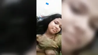 My GF Letting Me Squeeze Her Tits Making Her Moan