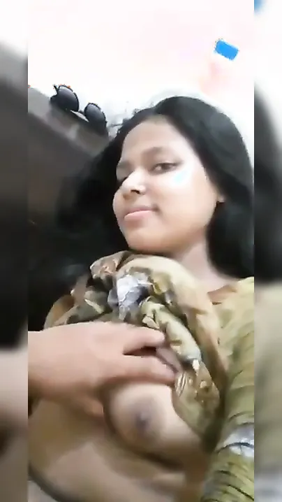 My GF Letting Me Squeeze Her Tits Making Her Moan