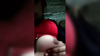 Village GF Stripping Naked Showing Body In Bedroom