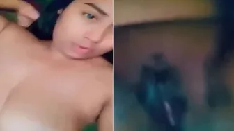 Village Babe With Huge Tits Taking Nude Selfies In Her Bedroom