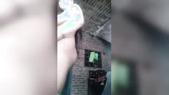 Village Bhabhi Spreading Her Ass Wide For Him Caught On Tape