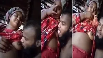 Married Woman Getting Her Boobs Sucked By Neighbor Secretly