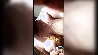 Aunty Getting Wild On Video Call Showing Everything Outdoors