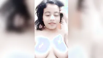 Gorgeous Babe Revealing Her Perfect Breasts In Private Video