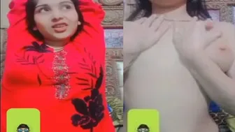 Naughty GF Taking Naked Mirror Selfies Groping Herself