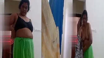 Married Aunty Changing Clothes Captured Secretly On Hidden Cam