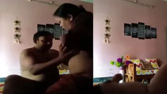 Married Couple Alone At Home Groping And Fucking On The Floor