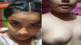 Eastern Babe Revealing Her Natural Breasts Live On Webcam Now