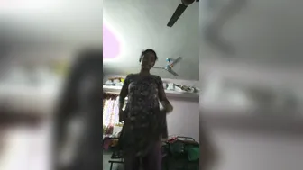 Tamil Hostel GF Caught Naked While Pissing In Bathroom