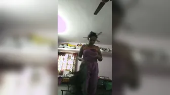 Tamil Hostel GF Caught Naked While Pissing In Bathroom