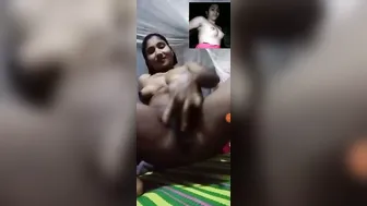 Village GF Fingering Herself During Private Video Call