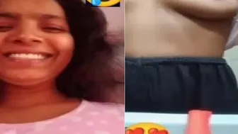 College Babe Stripping Naked During Late Night Video Call Sex