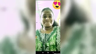 Tamil Wife Teasing With Her Bare Boobs During Video Call Show