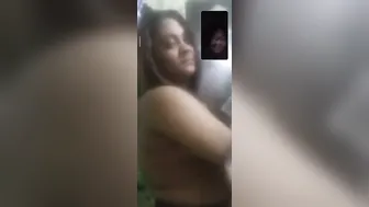 Bengali Babe Flashing Her Natural Boobs During Video Chat