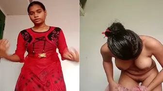Village Girl Exposing Her Big Wet Boobs Fresh After Bathing