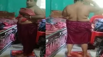 Wet Boudi Dripping After Steamy Bath Caught On Camera At Home