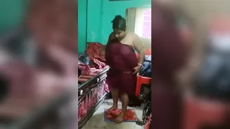 Wet Boudi Dripping After Steamy Bath Caught On Camera At Home